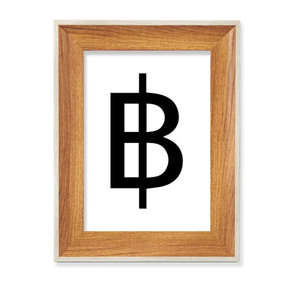 Cadre de photo baht thaïlandais finitions bois d'art et peinture