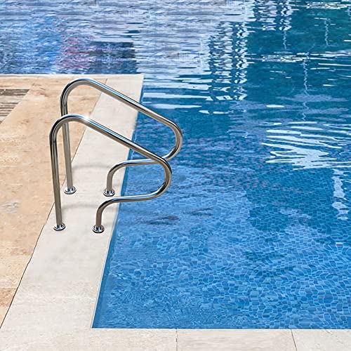 Barandilla para piscina de acero inoxidable 2 unidades miniatura 5