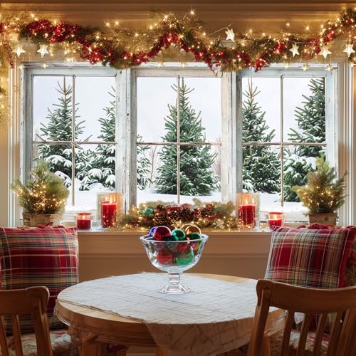 Vinilo decorativo navideño para ventana 39.3 × 17.7 pulgadas miniatura 1