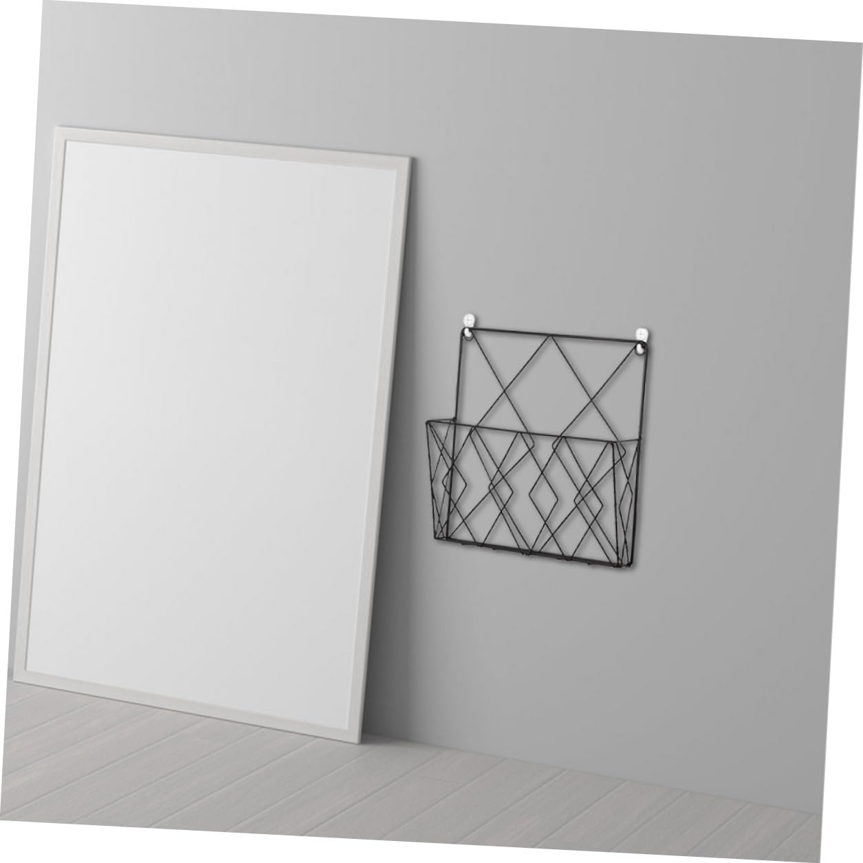 SOIMISS Portariviste da Muro Organizer Salvaspazio Supporto per Libri e Riviste in Ferro Nero Resistente e Decorativo per Ufficio e Matrimonio