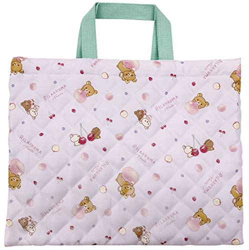 アイプランニング レッスンバッグ リラックマ キルト パープル W39×H31cm K3506B