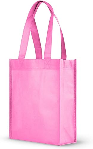 Pack de 25 bolsas reutilizables para regalos, fiestas, almuerzo., Rosado