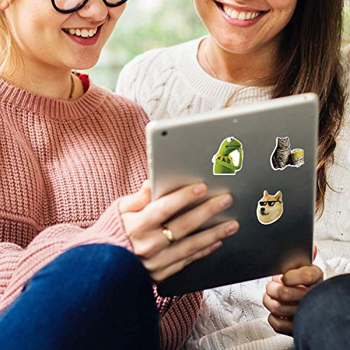 50 Stück Lustige Meme Sticker Set,Meme Aufkleber für Auto Laptop Skateboard Fahrrad Moped Motorrad Fahrrad Computer,Geeignet für Erwachsene(A)