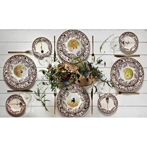 Spode Woodland Dinner Plate, Black Labrador | 10.5 Inch | Hunting Cabin, Lodge, and Cottage Décor | Made in England from Fine Earthenware | Microwave and Dishwasher Safe Spode Woodland Dinner Plate Black Labrador 105 Inch Hunting Cabin Lodge and Cottage Decor Made in England from Fine Earthenware Microwave and Dishwasher Safe