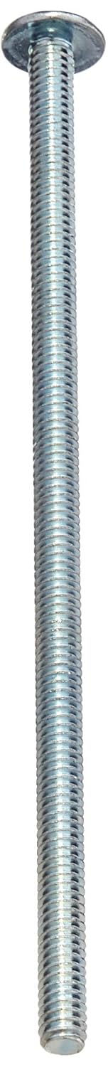 Steel Truss Head Machine Screw, Zinc Plated Finish, Meets ASME B18.6.3, #3 Phillips Drive, 1/4"-20 Thread Size, 6" Length, Fully Threaded, Imported (Pack of 200)