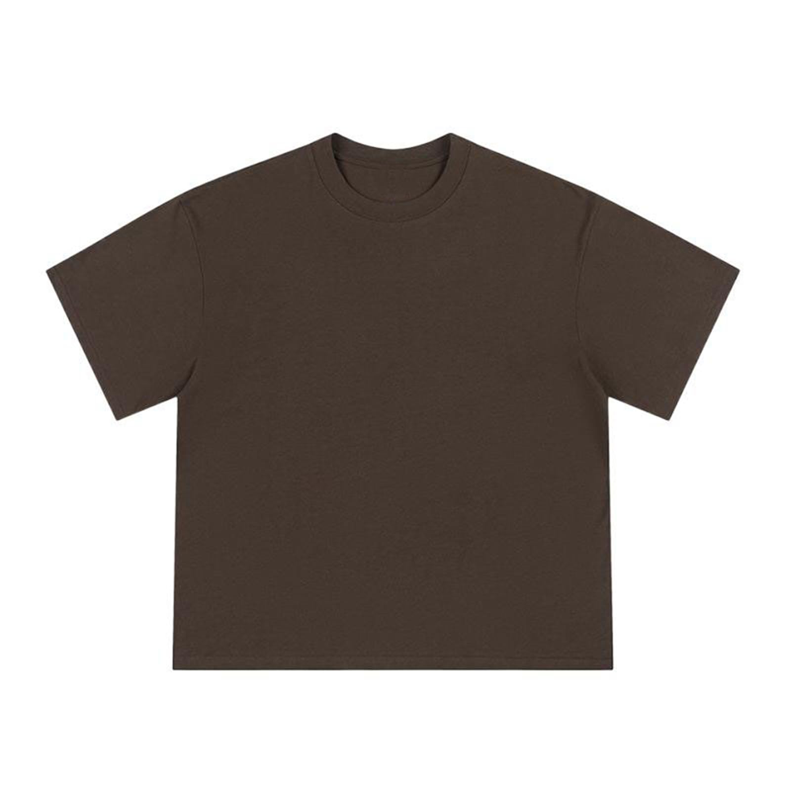 Men's Cotton T-Shirt Summer Round Neck Breathable Casual Loose Short Sleeve Tops