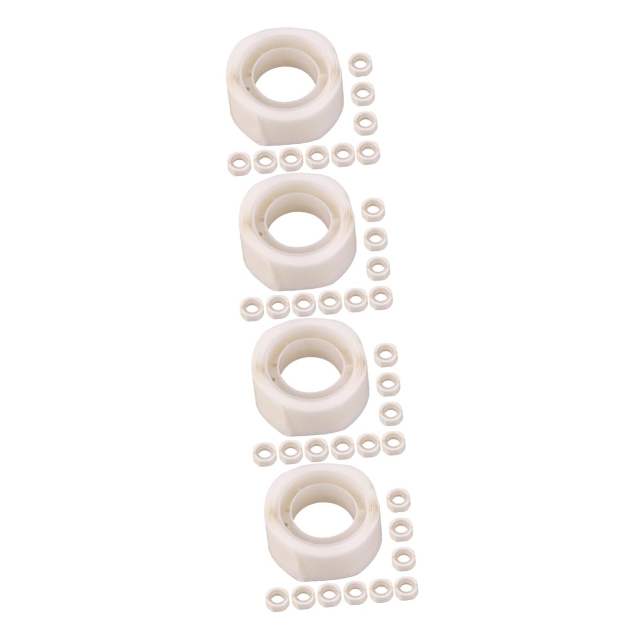 jojofuny 40rolls Double-Sided Adhesive Dots Balloon Craft Adhesive Double Sided Glue Points Stickers Non-Trace Balloon