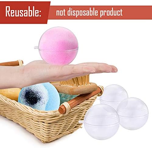 Caydo 15 Set 2.76 Inch DIY ABS Plastic Bath Bomb Molds for Wedding Decorations, Valentine's Day Decorative Hanging Ornaments