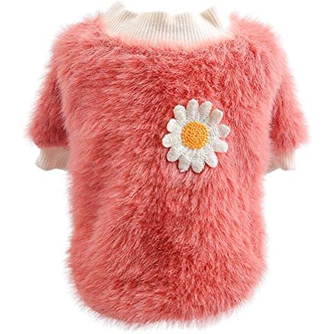 Poseca Suéter de Flores para Perros pequeños Cover