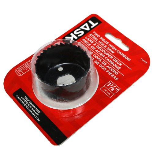 Task T22019 Carbon Steel Hole Saw, 1-7/8-Inch by 1-Inch