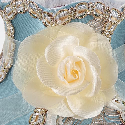 Image of European Style Vintage Lamp Shade Beads and Lace for Table and Floor Lamps Elegant Scallop Suitable for Living Room Bedroom Hotel Decor Style