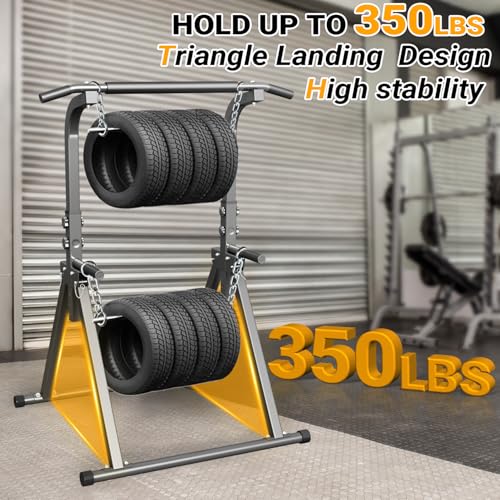 YYJO Foldable Pull Up Bar Free Standing Multi-function Power Tower Dip Bar Home Gym Strength Training Equipment 350 LBS Weight Capacity