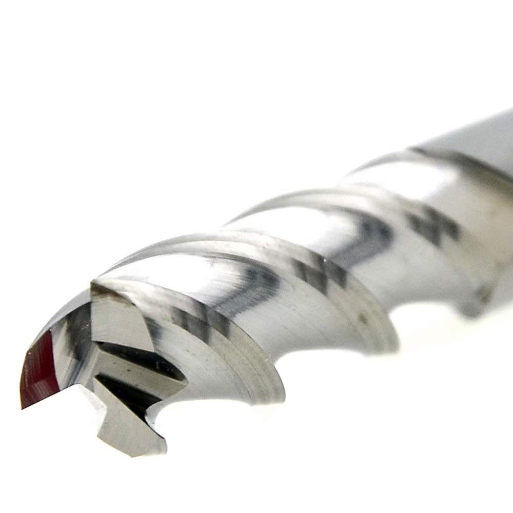 3 Flute HRC55 10.0x10Dx75L Aluminum Machining Flat Head Taper Straight Shank CNC Milling Cutter Sets Tungsten Steel End Mill