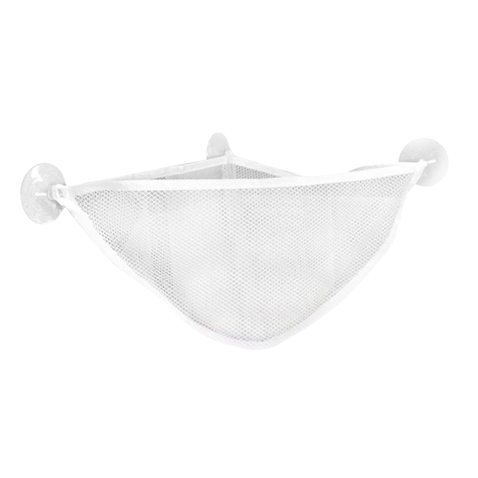 Bath Toy Net, Corner -Suspension Holder - Shower Bag For Bath Toys, Large Bathroom Bucket Bin, Bathtub Toys Net Organizer for Bathroom