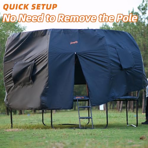 image for jumpfly 12FT Trampoline Tent for Kids(Tent Only),Fit for 8 Curved Pole