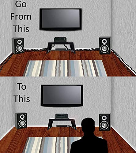 Image of FRANKEVER 16-23Gauge Hidden Super Flat Audio Cable,Suitable for Audio Wire, LED Lighting Connection and Other Low Voltage Appliance Connection (23 Gauge-0.63 inch Wide, 4Connectors-B)