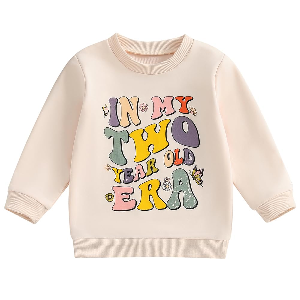 Canis In My One-Six Years Old Era Toddler Baby Girls Birthday Sweatshirt 1st 2nd 3rd 4th 5th 6th Birthday Outfit Shirt