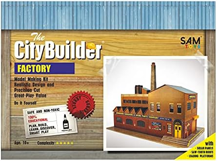 O gauge (7mm) 1:43 scale Model Railway Building FACTORY Kit CityBuilder