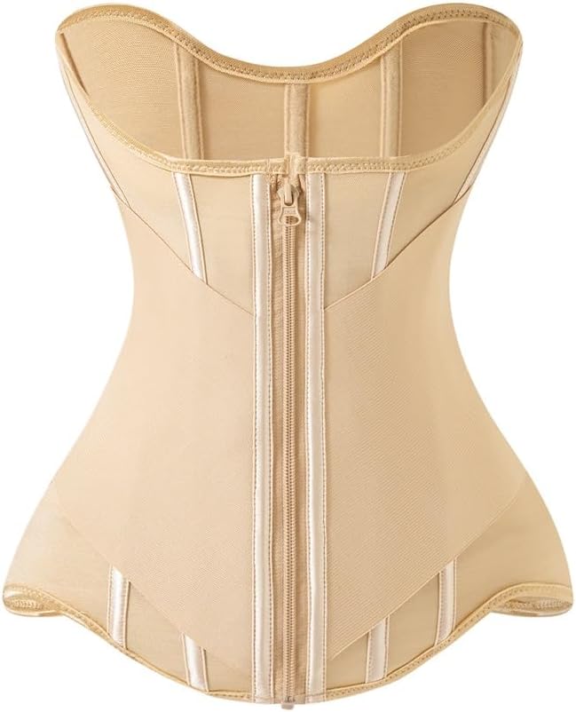 Slimessia Shapeline ZipX Waist Trainer for Women, Tummy Control Body Shaper, with Zipper and Hook & Eye