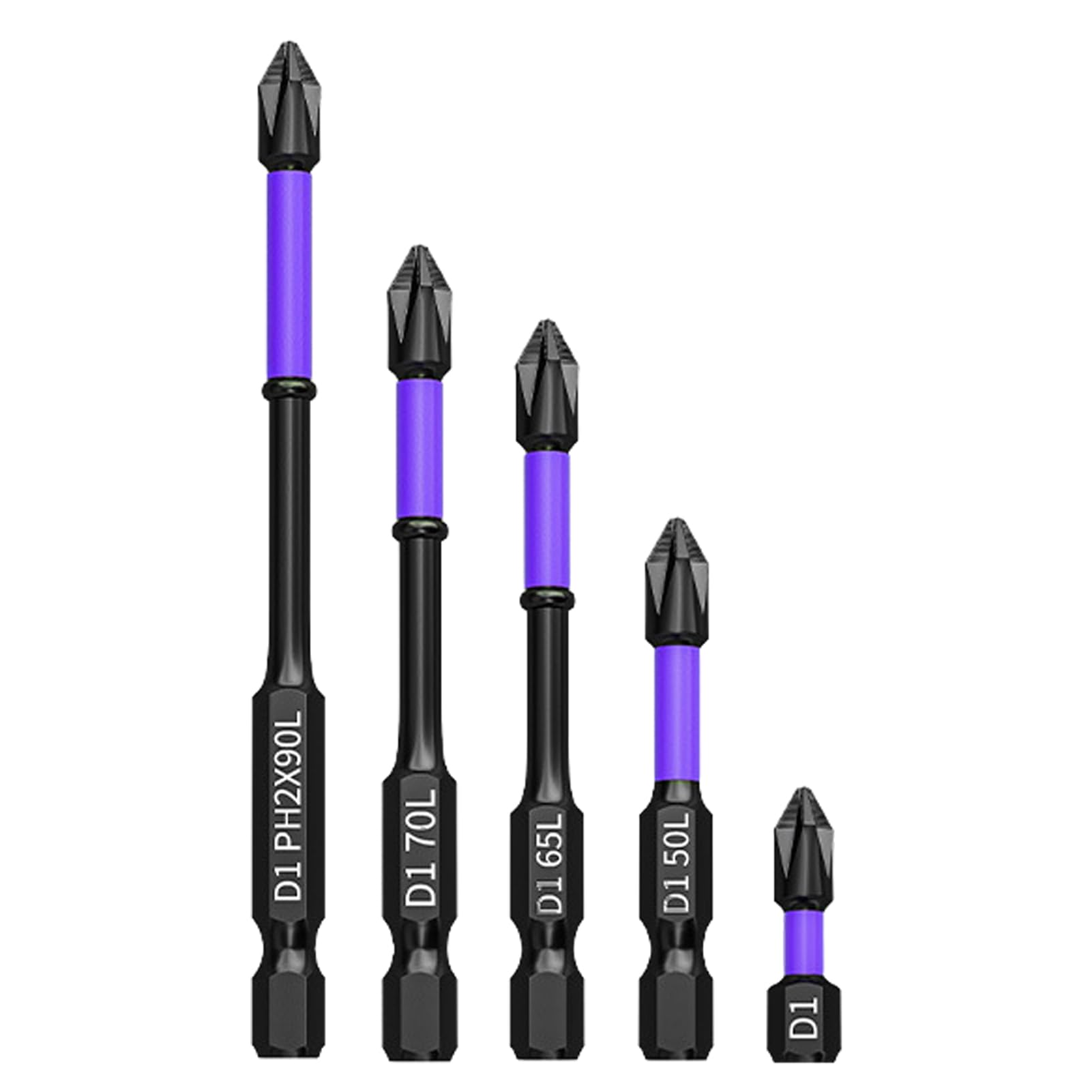 Mini Screwdriver Set Electric Screwdriver Bits Hexagonal shank magnetic batch head anti-slip with teeth D1 electric screwdriver set