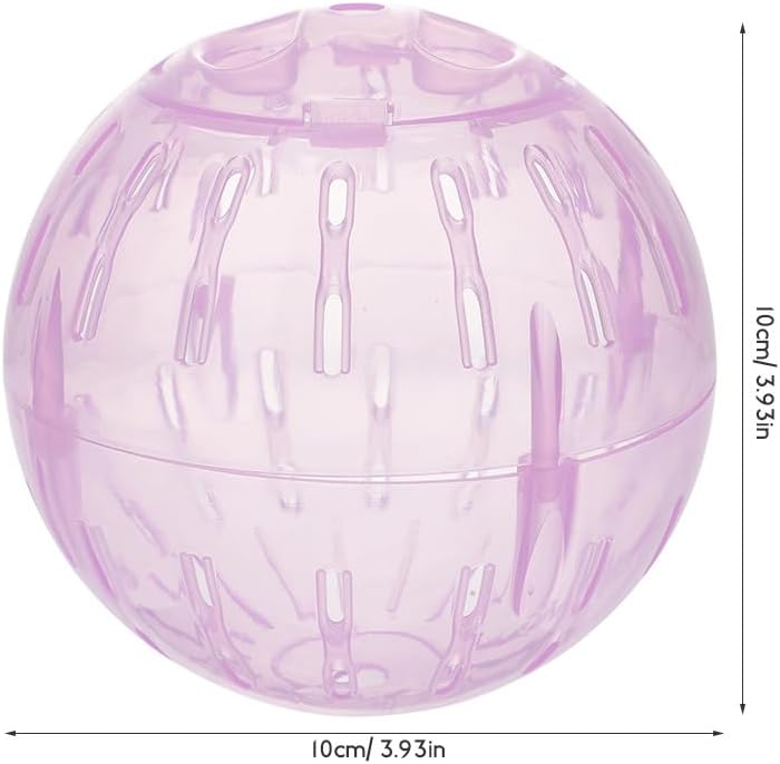 POPETPOP 2pcs Hamster Exercise, 4 Inch Hamster Running Transparent Plastic Wheel Guinea Pig Sports for Dwarf s Small Pets Supply