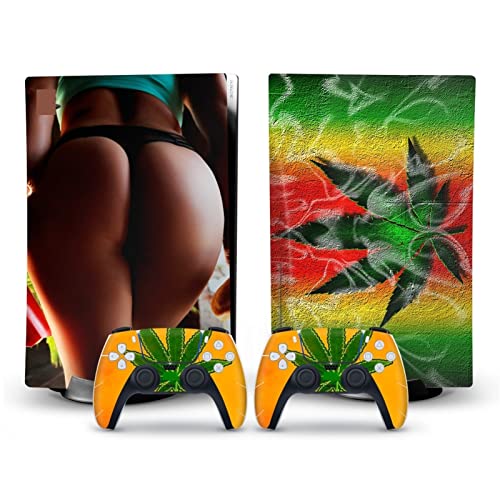 �ی� For PS5 Skin Disc Edition Anime Console And Controller Vinyl Cover Skins Wraps For Version(57253) �C�A�Ȃ��A�c�����Ȃ�