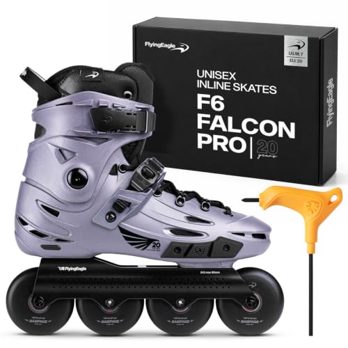 FlyingEagle F6 Falcon Pro Inline Skates Titanium Men Women EU:39 / US M:7