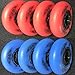 JCXYL EV 72mm 76mm 80mm Inline Skates Wheels for Single Row, 8 Pack Inline Roller Skate Replacement Wheel 89A Sliding Roller Skating for Indoor and Outdoor,Blue,72mm