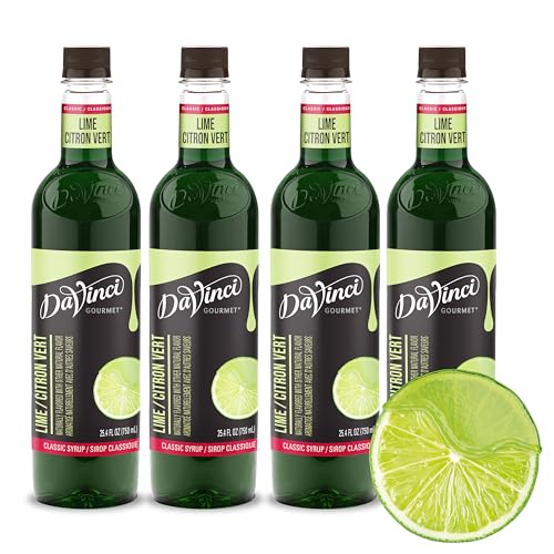 Image of DaVinci Gourmet Classic Lime Syrup, 25.4 Fluid Ounces (Pack of 4)