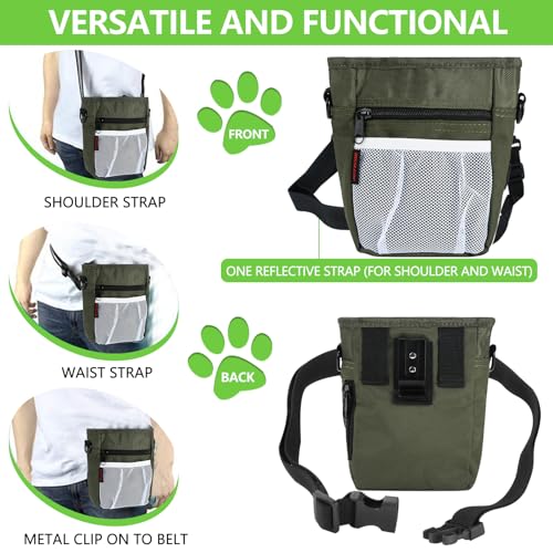 Dog Treat Pouches for Pet Training with Magnetic Closure Treat Pouches for Pet Traininglarge Dog Treat Training Pouch and Dog Clickertraining Treat Pouch Builtin Poop Bag Dispensergreen  Cucciolini Doodles Dog treat pouches for pet training with magnetic closure treat pouches for pet traininglarge dog treat training pouch and dog clickertraining treat pouch built in poop bag dispenser green   cucciolini doodles