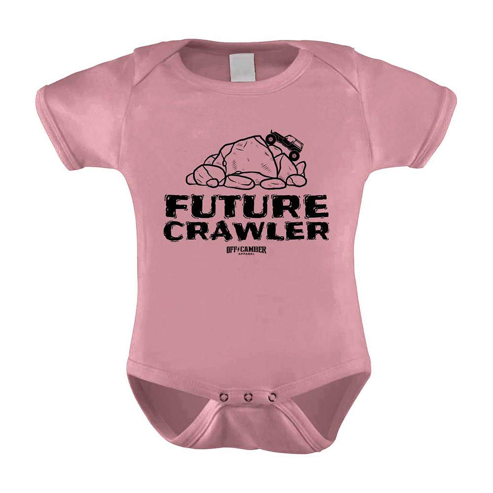 Off-Camber Apparel Infant Future Crawler Onesie offroad 4x4 outfit Multiple sizes/colors (6 Month, Baby Pink)