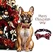 Fashion&cool Christmas Dog Collar, Snowflake Pattern Christmas Dog Collar with Detachable Bow Tie,Neck 14.5