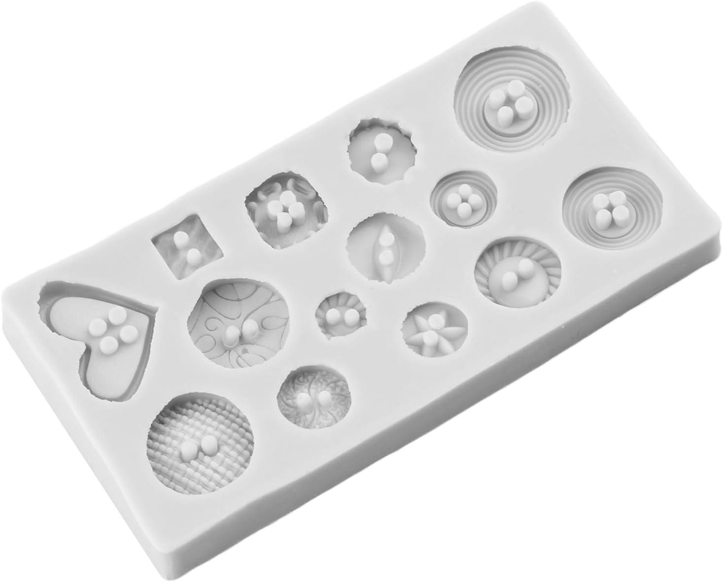 Button Silicone Mold Button Polymer Clay Molds image 5