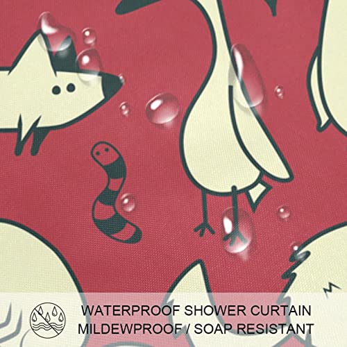 Rideau de douche imperméable et lavable avec crochets de fixation robustes