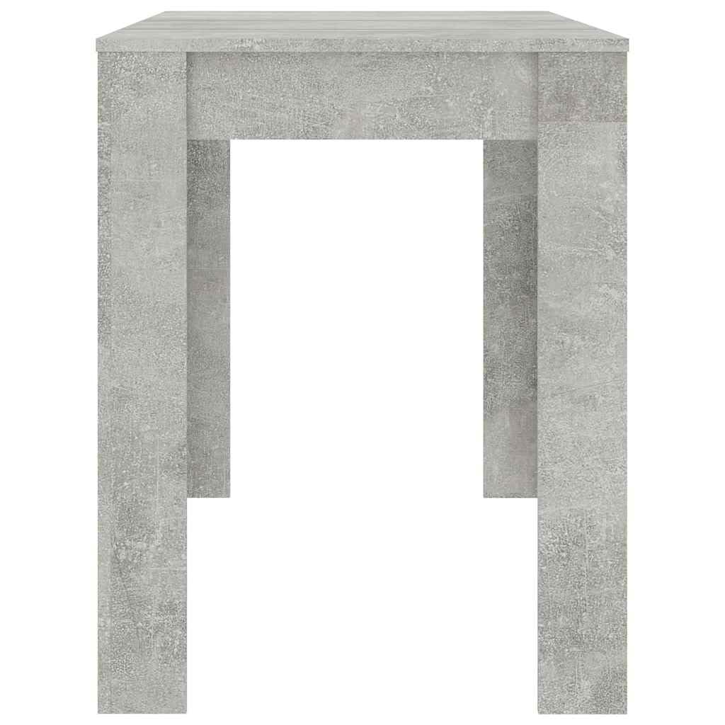Stół do jadalni 120 x 60 x 76 cm drewno obrabiane beton szary