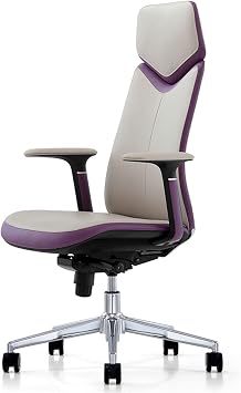 Office Chair, Luxury High-end Executive Managerial Seat, Adjustable Lifting Swivel Reclining Computer Chair, Ergonomic Office Chair for Office, Home Beige