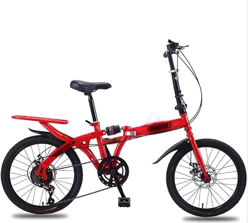 FabricBike Klappfahrrad, Alu-Rahmen, Single Speed, klapprad 16 Zoll, Folding, klapp Fahrrad, Klapprad Erwachsene, Fabric Bike Folding Bike,ouble V-Frein en Acier Au Carbone Cruise Vélo de Trekking