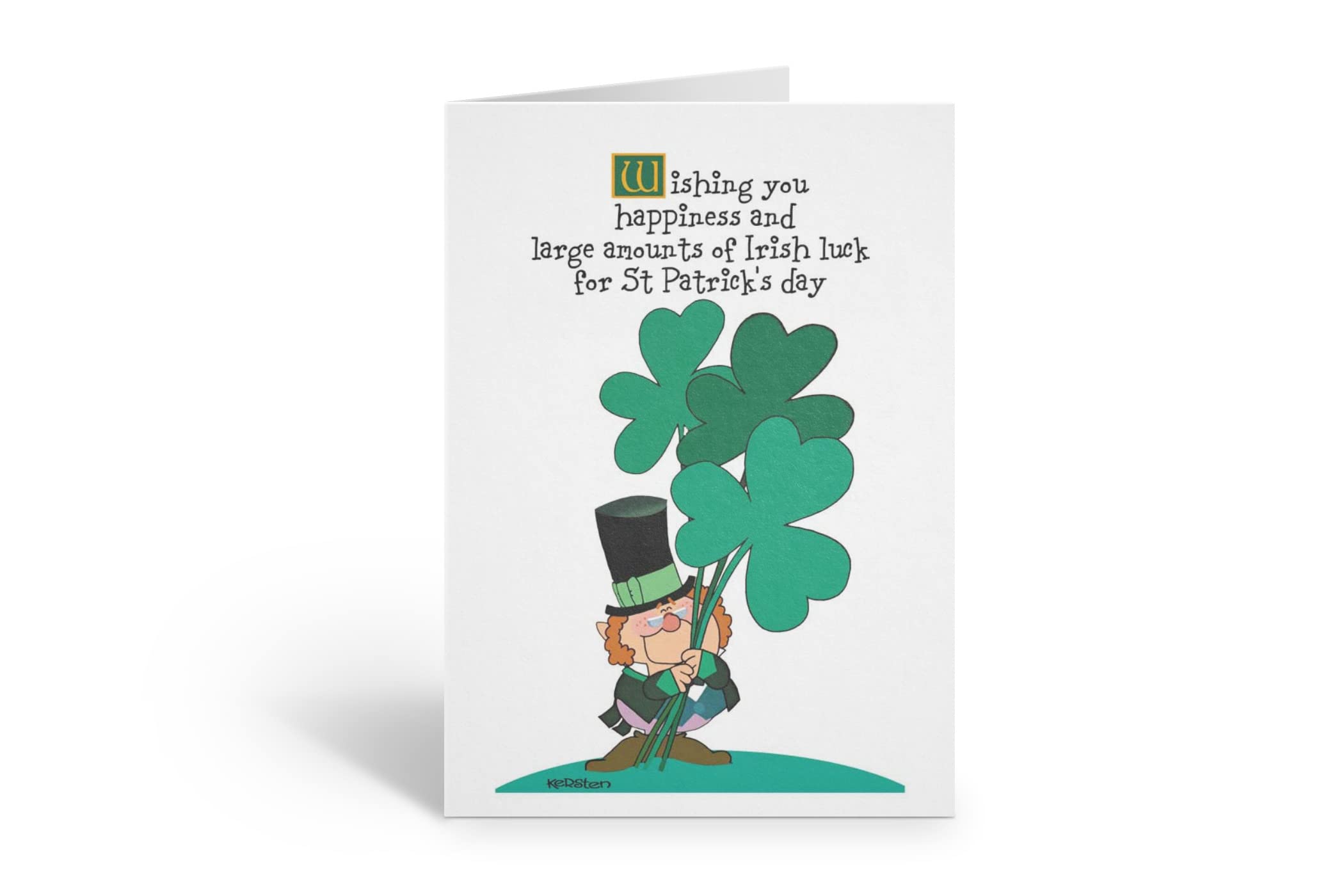 Amazon.com : Clovers Cute St. Patrick's Day Card Set - 12 Cards & 13  Envelopes : Greeting Cards : Office Products