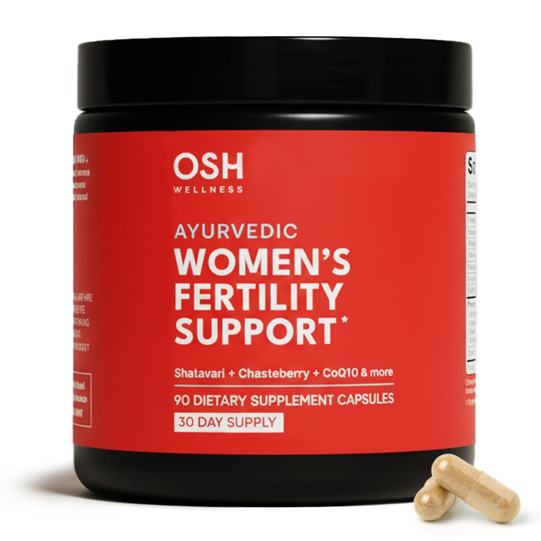 Sponsored Ad - Freshly Moms Ayurvedic Fertility Supplements for Women | Support Ovulation | Conception for Women | Egg Quality | Maca Root, Vitex, & Vitamins | Vegan | 90 Capsules - OSH Wellness