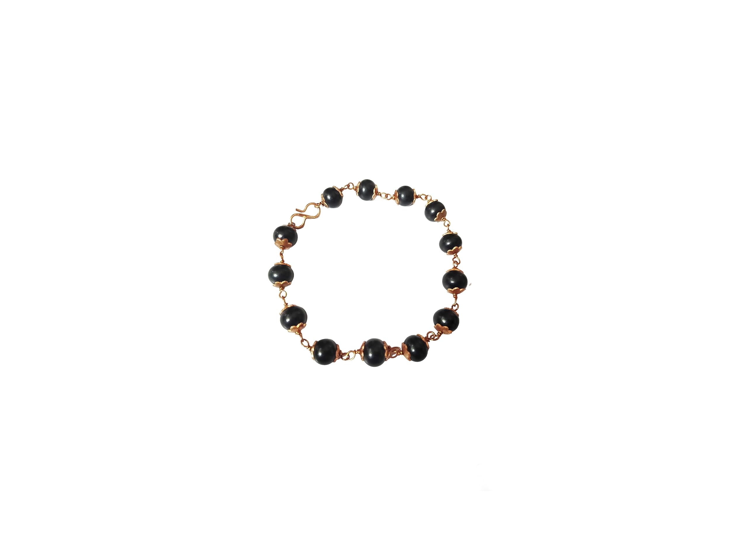 NRSON® Karungali Kattai Bracelet with Copper Cap Chain Design/Ebony Wood Copper Cap Chain Bracelet 8 MM (B0CC9DCXJ9) Amazon Price History, Amazon Price Tracker