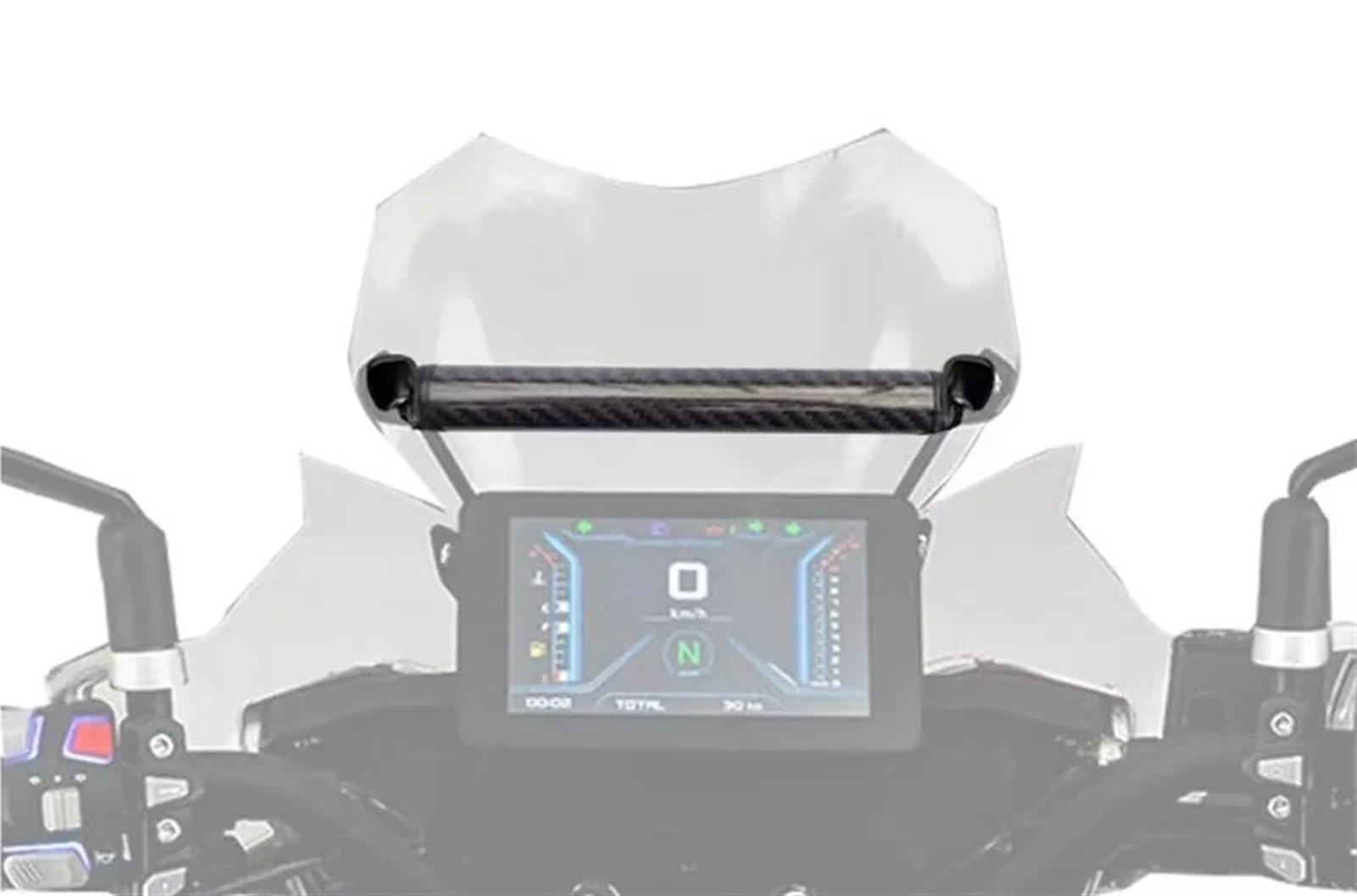 Soporte Placa Navegación GPS Barra Soporte para QJMOTO para SRT750 SRT750X 750SRT SRT 750X Soporte De Navegación para Motocicleta Soporte para Teléfono Soporte De Placa GPS