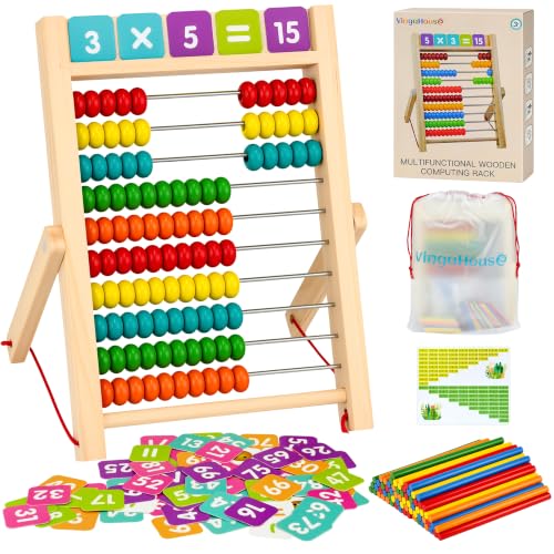 VingaHouse Grundschule Rechenschieber Abakus, Abacus Rechner Kinder ab 3