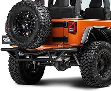 Redrock 4x4 Rock Crawler Rear Bumper; Textured Black Compatible with 07-18 Jeep Wrangler JK