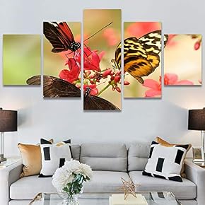 SIGNWIN 5 Panel Canvas Wall Art Modern Art...