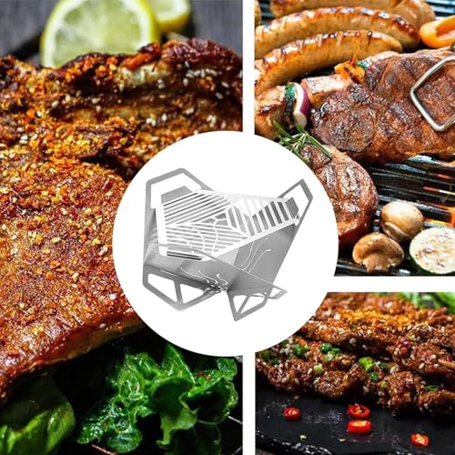 Chauffage de barbecue pliable à plat avec poêle extérieure à haute compacité