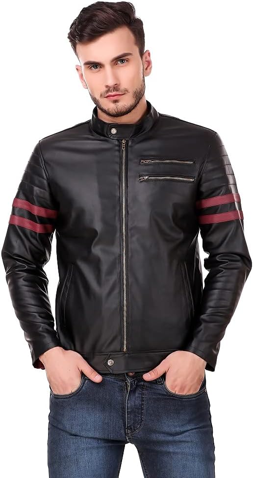 Wolverine Faux leather Jacket Black Colour
