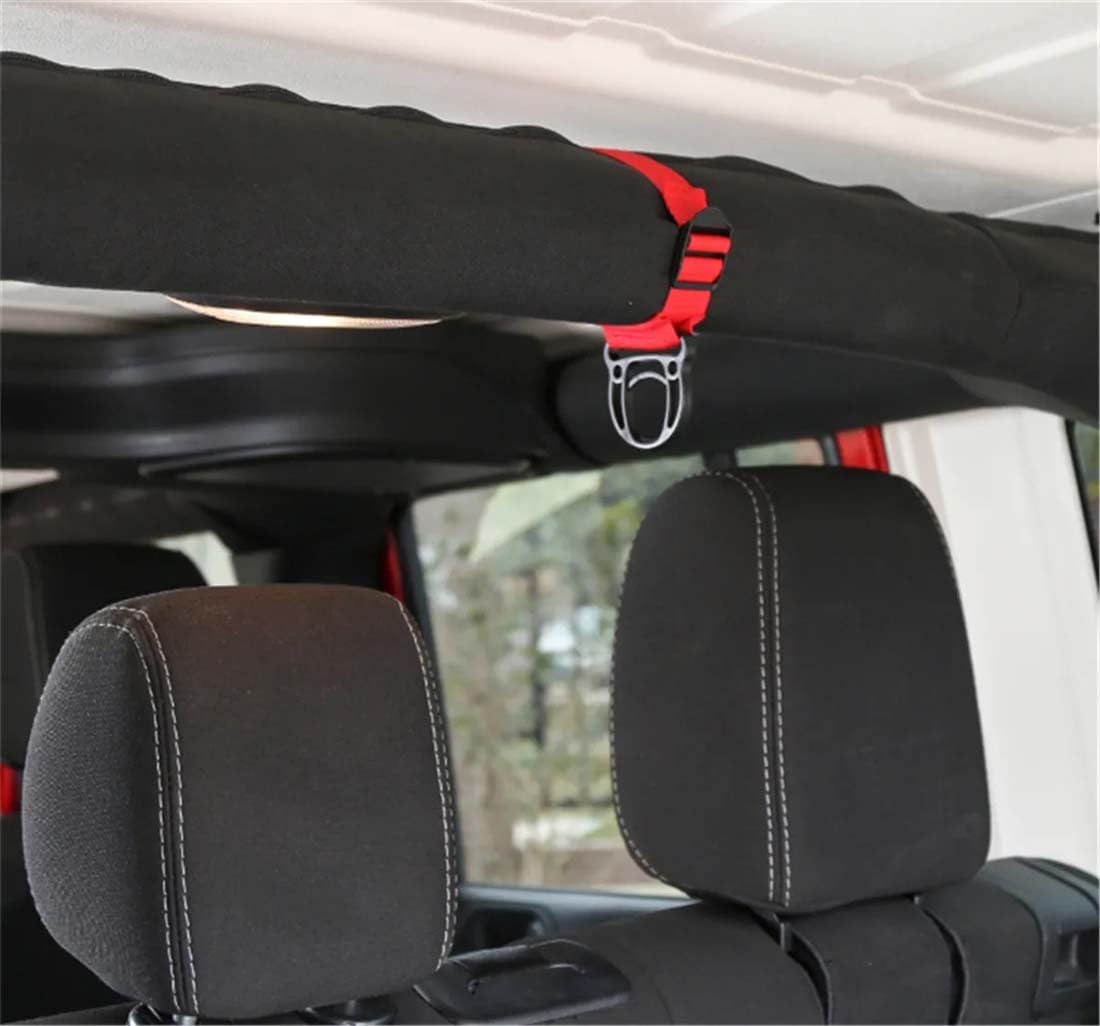 Ganci Appendiabiti Per Auto - Compatibili Con Jeep Wrangler, Facili Da Installare, Regolabili - Foto 6