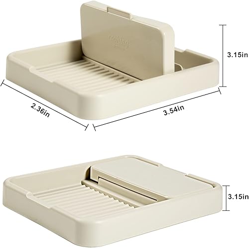 Miniatura 7 de Paquete de 2 cucharas con soporte para tapa de olla para estufa, soporte para cuchara para encimera de cocina, limpio y sin goteo mientras cocinas,