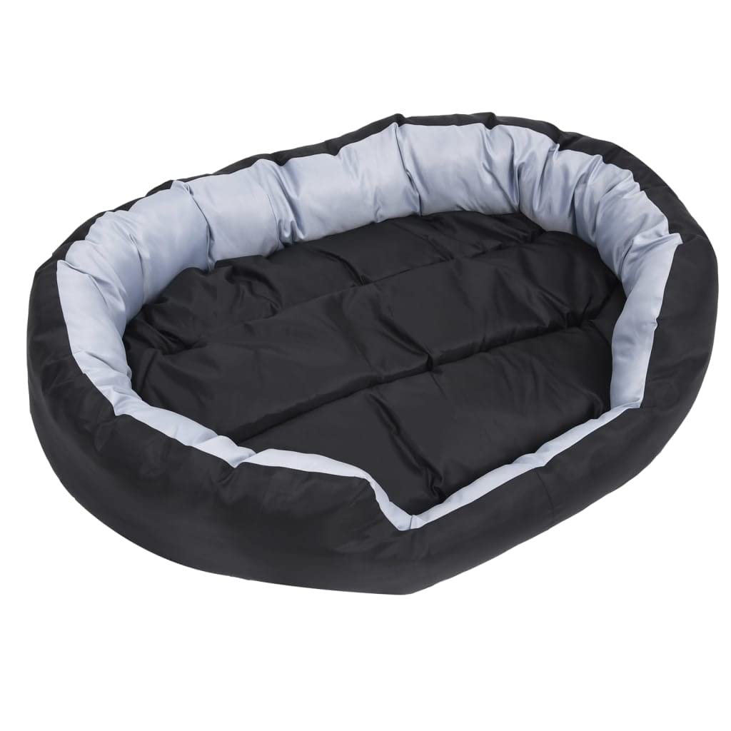 Cuccia per cani reversibile, 110 x 80 x 23 cm, lavabile, fondo antiscivolo, rivestimento rimovibile, tappetino ortopedico, adatto per cuccioli, anziani, auto, soggiorno o camera da letto