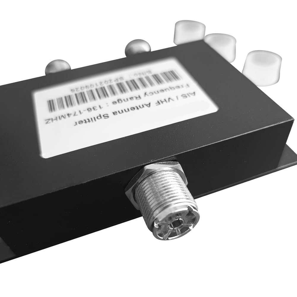 MA-Splitter - Divisor VHF de dos vías, divisor de potencia de antena VHF de 136-174 MHz, divisor de potencia, conectores hembra UFL B